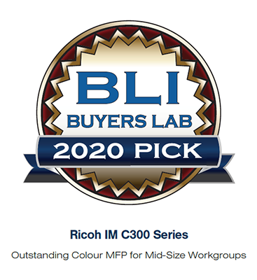 Ricoh gewinnt den Buyers Lab Award für herausragendes A4 Farb-MFP.
