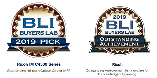 Ricohs neue IM C-Flaggschiffserie gewinnt gleich doppelt den Buyers Lab Award.
