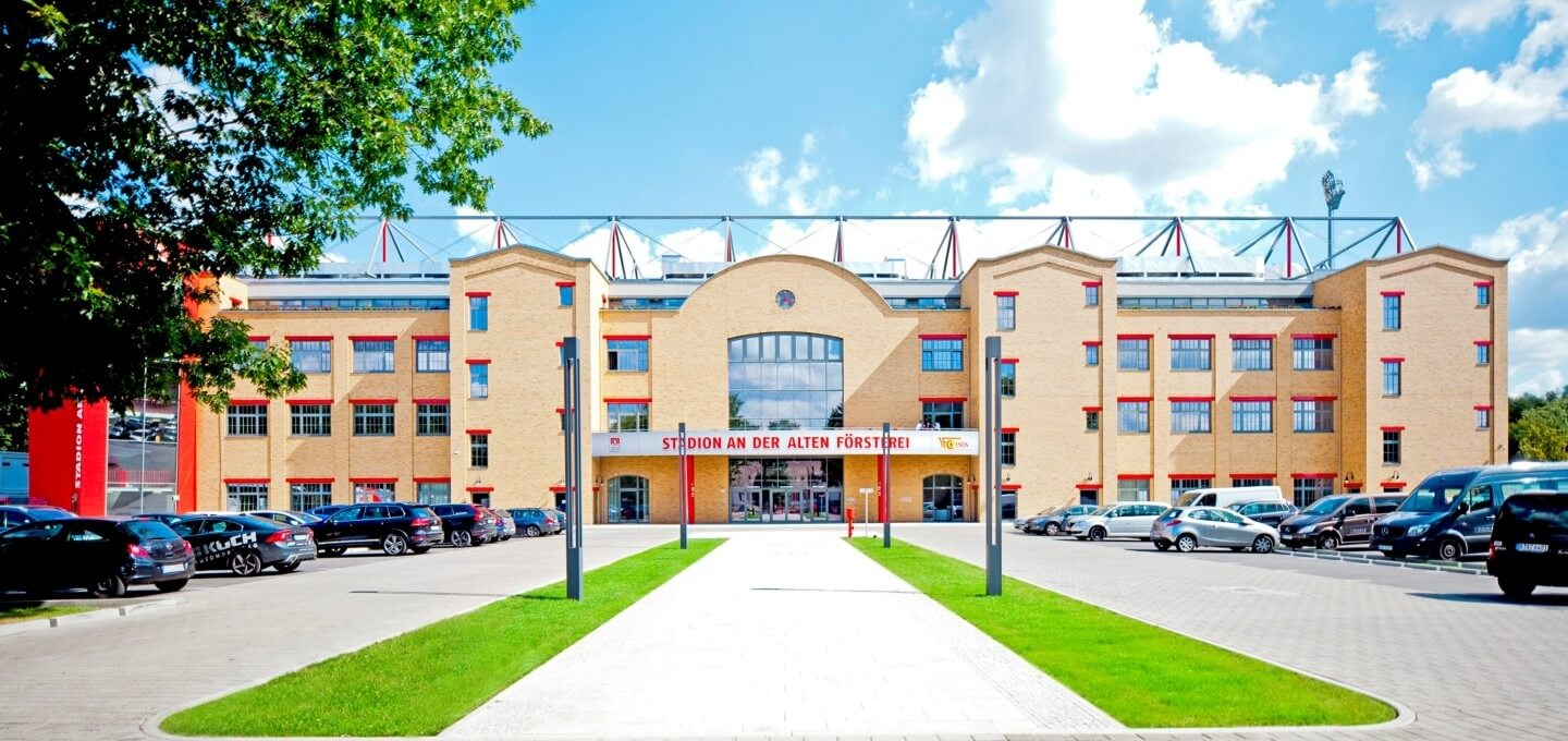 Das Stadion An der Alten Försterei Berlin von außen