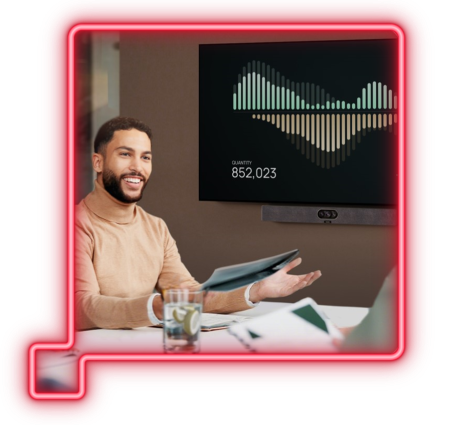 Business Mann im Meetingraum