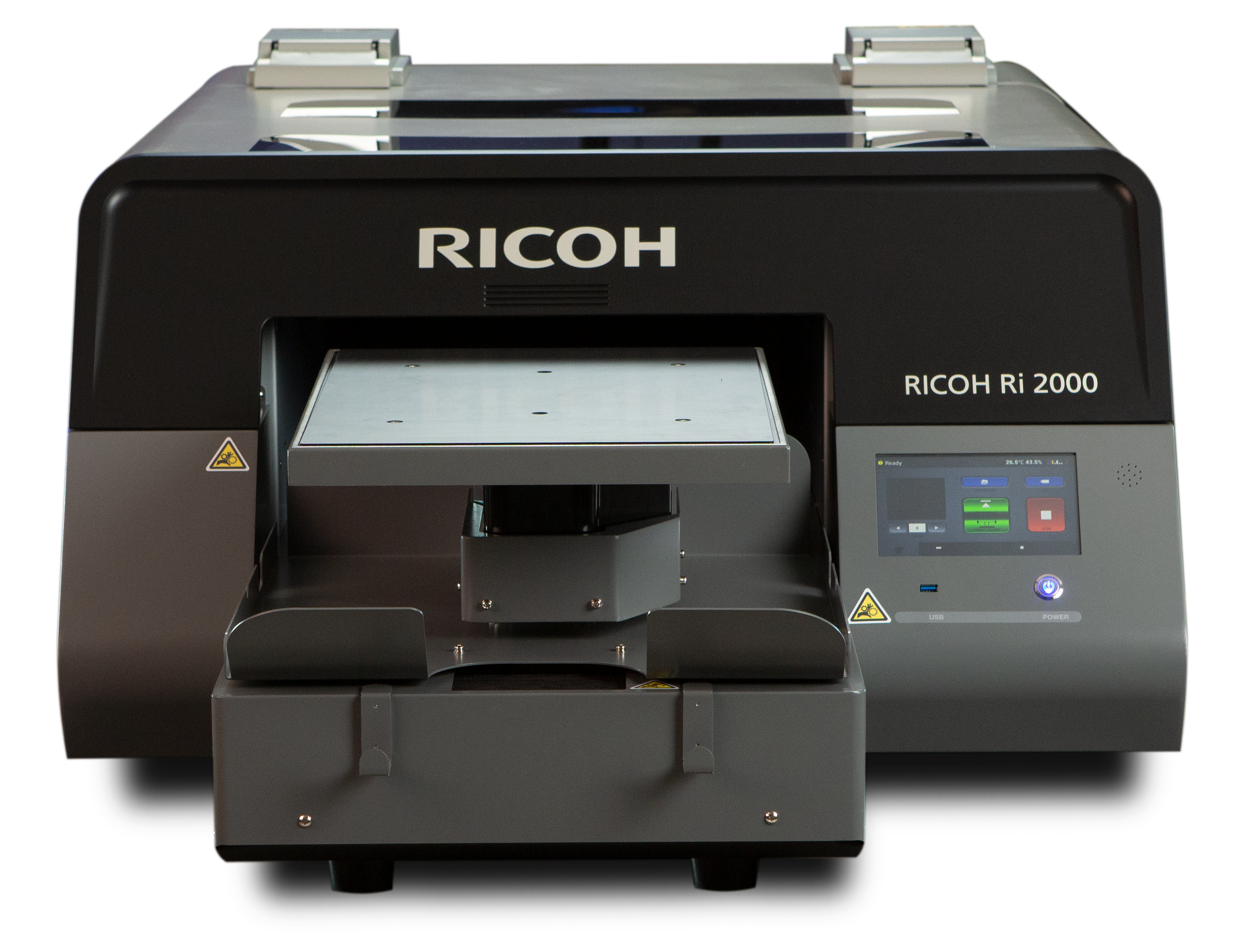Der neue Textil-Direktdrucker Ri 2000 wurde für den stetig wachsenden DTG-Markt entwickelt. 